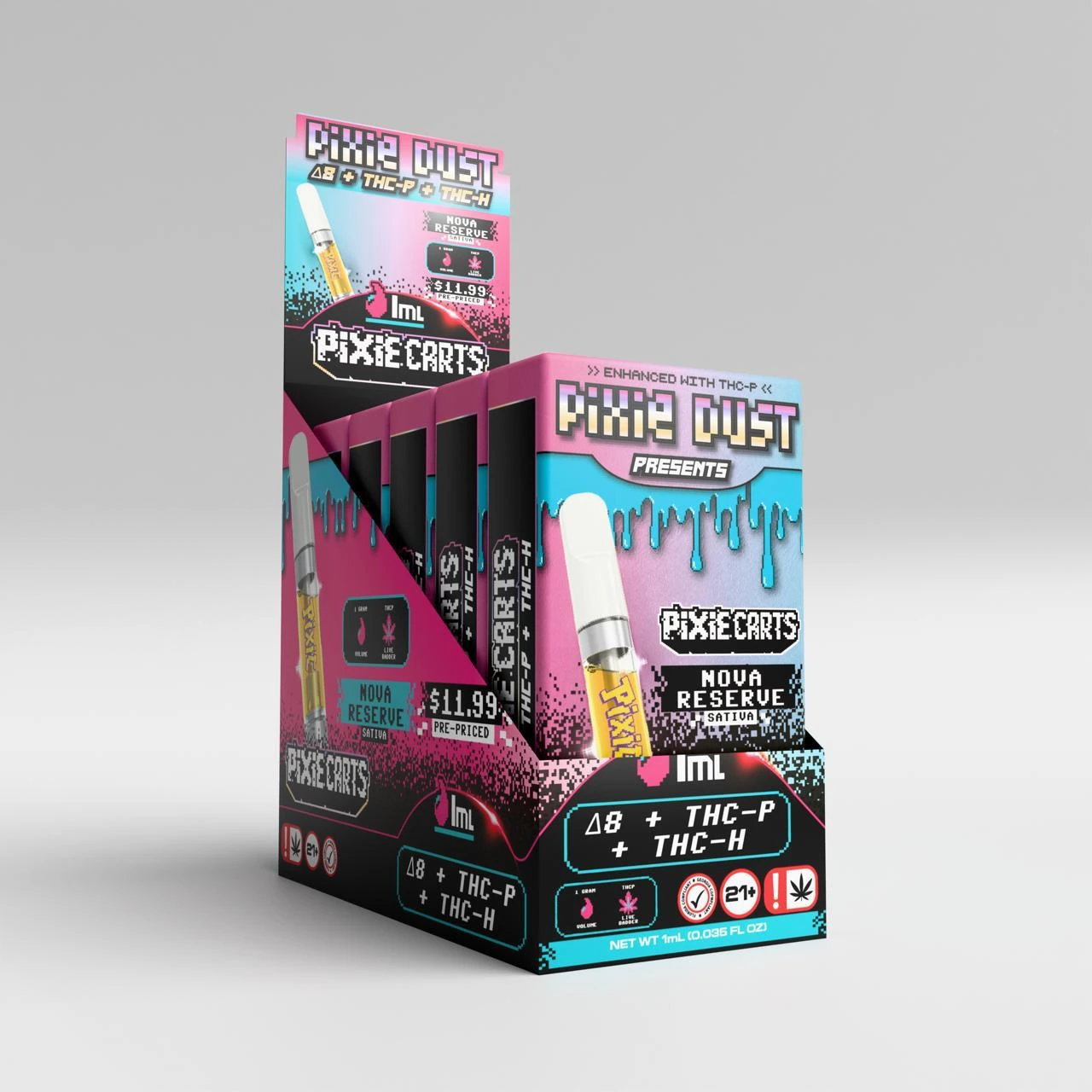 Pixie Carts Δ8 + THC-P + THC-H 1mL