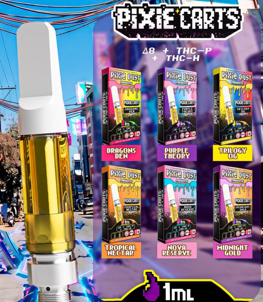 Pixie Dust products displayed together